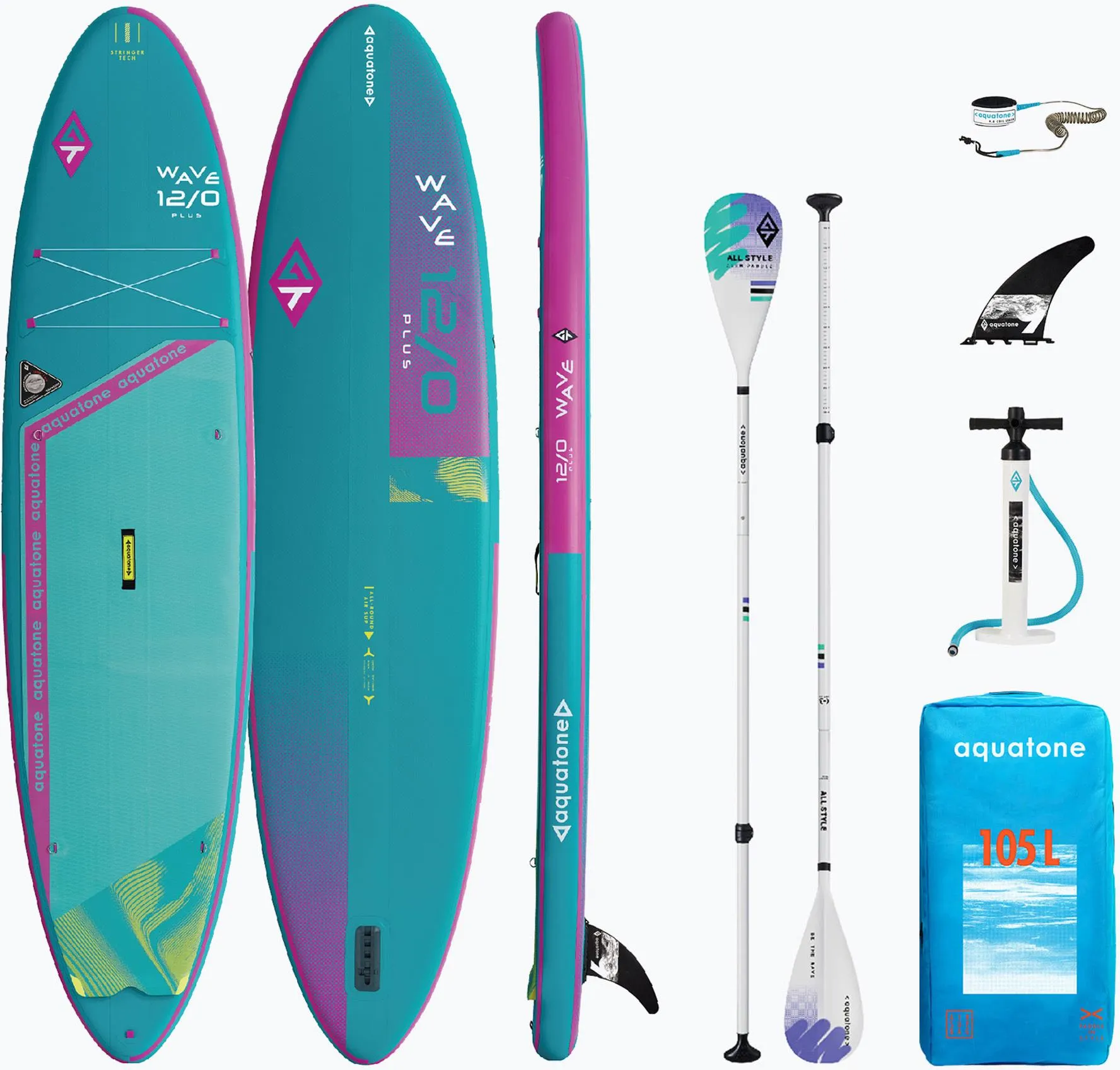 AQUATONE SUP WAVE PLUS 12' COMPLETO