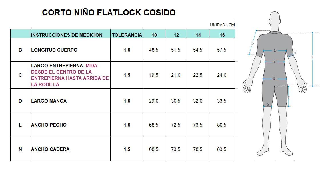 SHOCKN BLUE SPRING NEO FLATLOCK NERO 3/2 BACK ZIP M/CORTA NIÑO - Imagen 3
