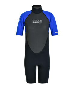 Alternative view of SHOCKN BLUE SPRING NEO FLATLOCK NERO 3/2 BACK ZIP M/CORTA NIÑO