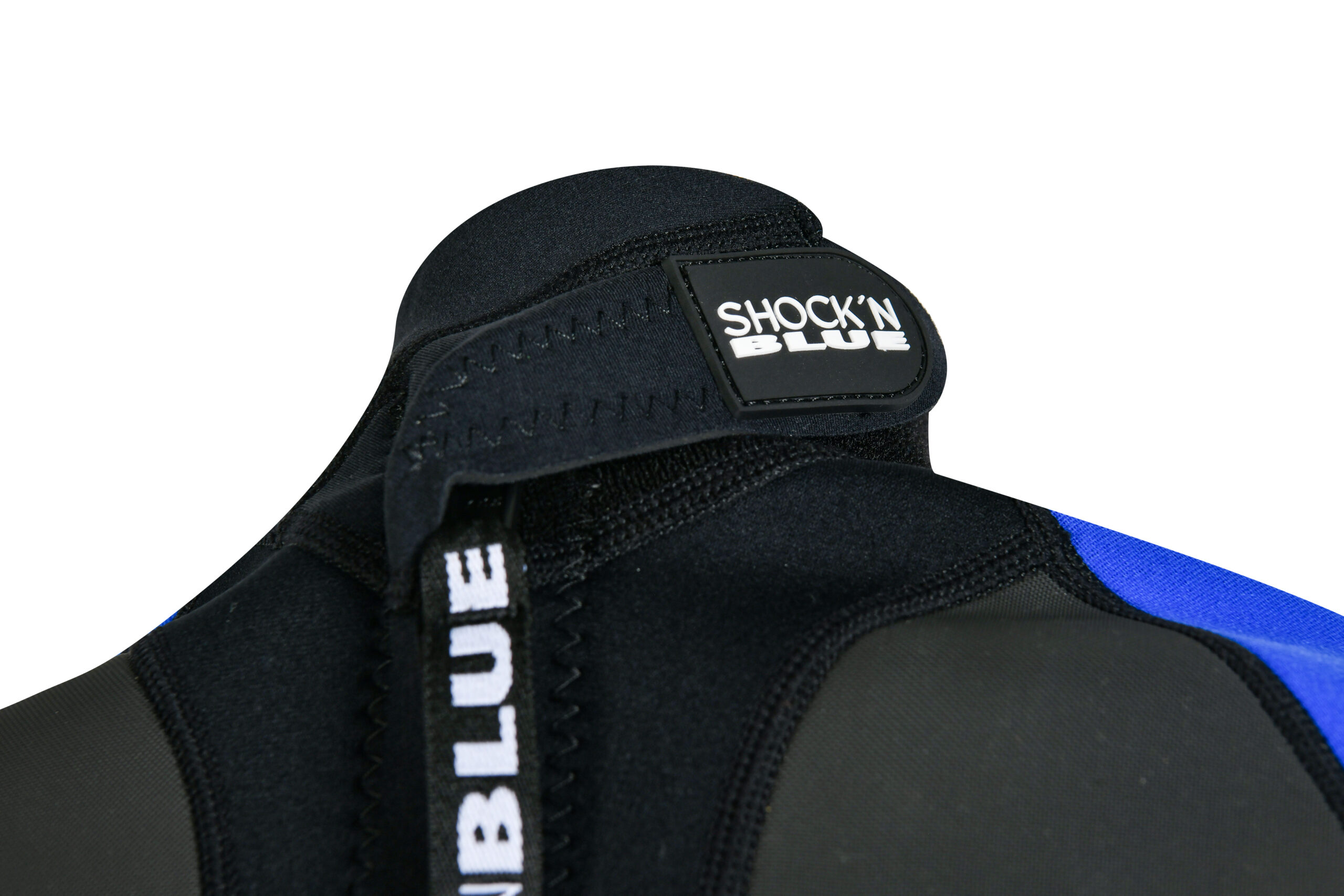SHOCKN BLUE SPRING NEO FLATLOCK NERO 3/2 BACK ZIP M/CORTA NIÑO - Imagen 6