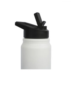 BOTELLA TERMICA DEPORTIVA ACERO INOXIDABLE 600 ml BLANCO - Imagen 3