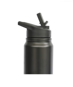 BOTELLA TERMICA DEPORTIVA ACERO INOXIDABLE 600 ml NEGRO - Imagen 3