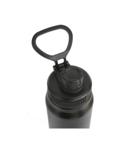 BOTELLA TERMICA DEPORTIVA ACERO INOXIDABLE 600 ml NEGRO - Imagen 6