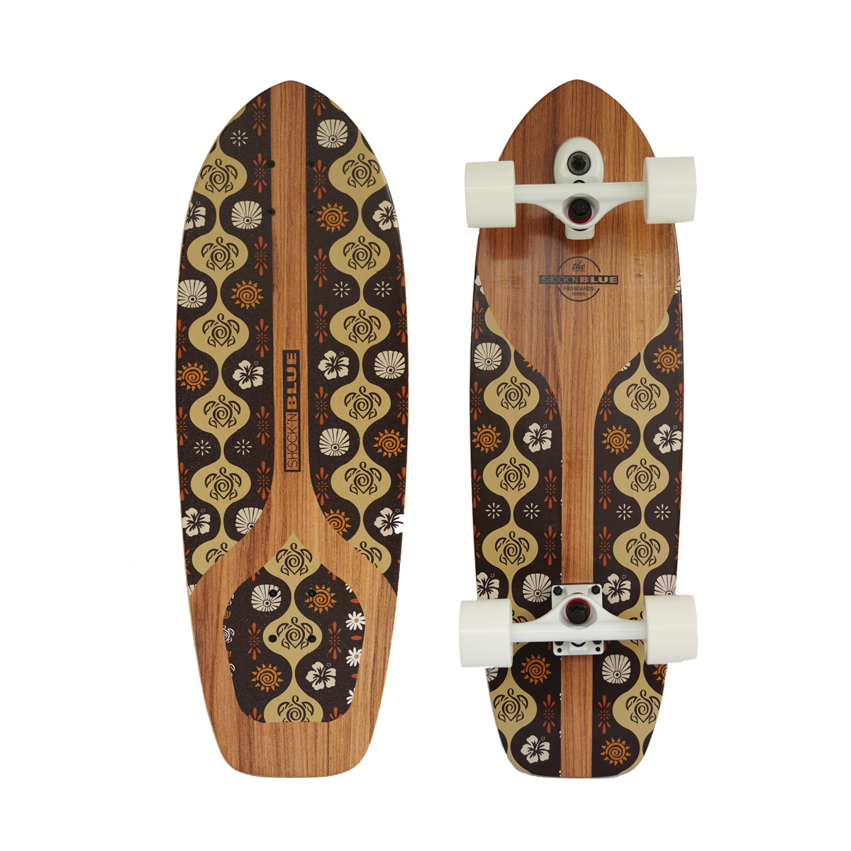 SURF SKATE SHOCKN BLUE MAHALO