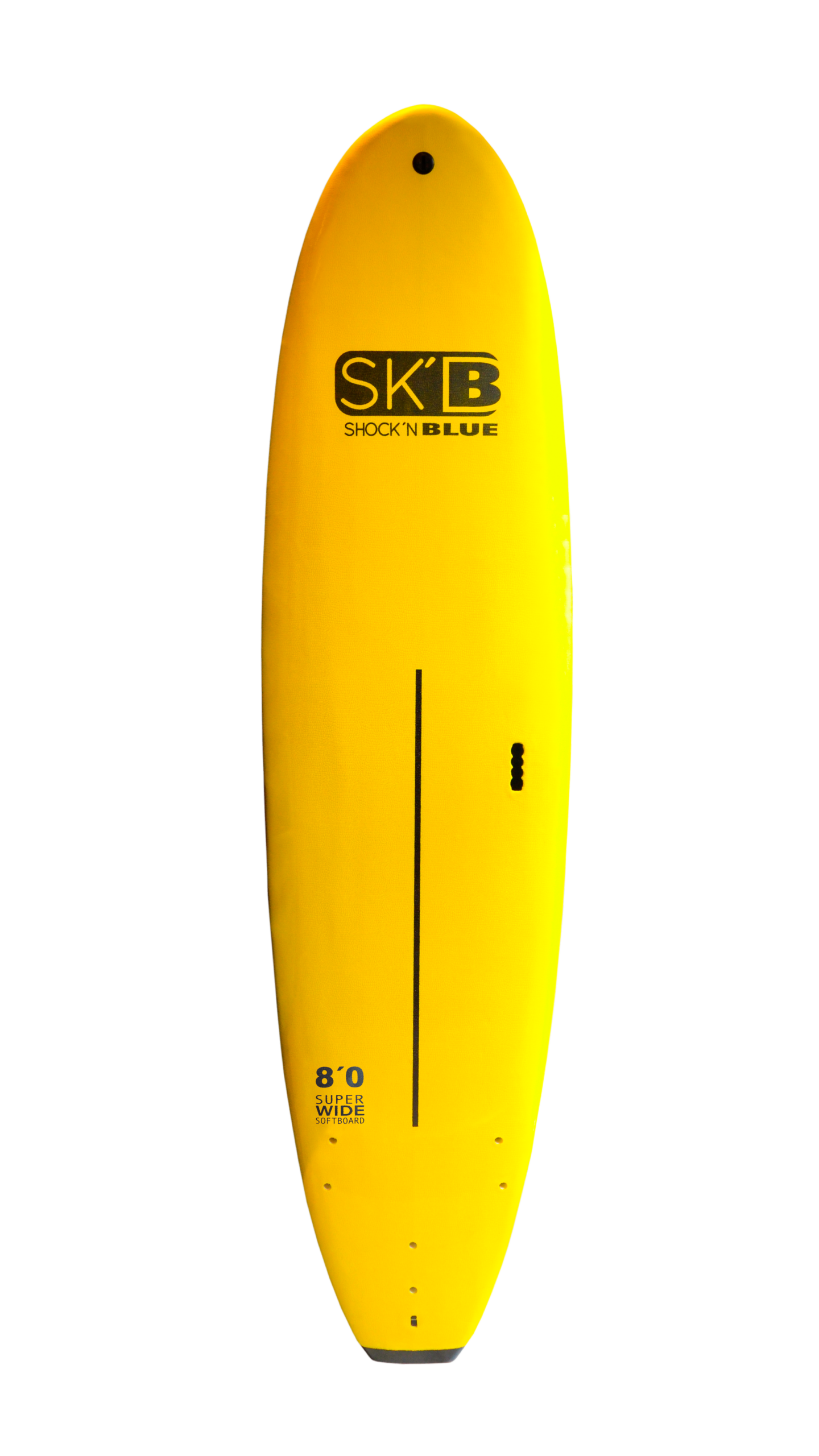 SHOCKN BLUE TABLA SOFT ESCUELA SUPER WIDE SERIES 8′ X 26″ X 4″ COLOR AMARILLO - Imagen 2