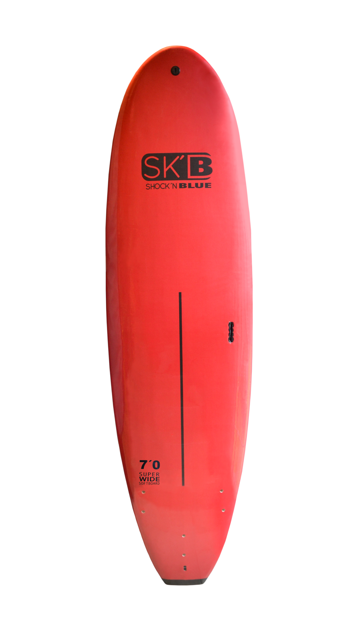 SHOCKN BLUE TABLA SOFT ESCUELA SUPER WIDE SERIES 7′ X 25″ X 3″ 1/2 COLOR ROJO - Imagen 2