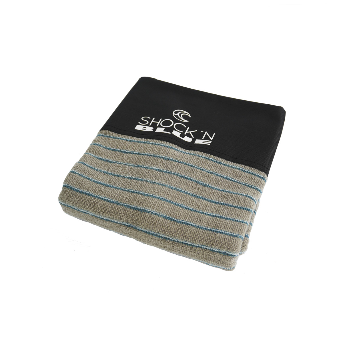 SHOCKN BLUE FUNDA DE BODYBOARD ELASTIZADA GRIS C/RAYAS AZULES - Imagen 2