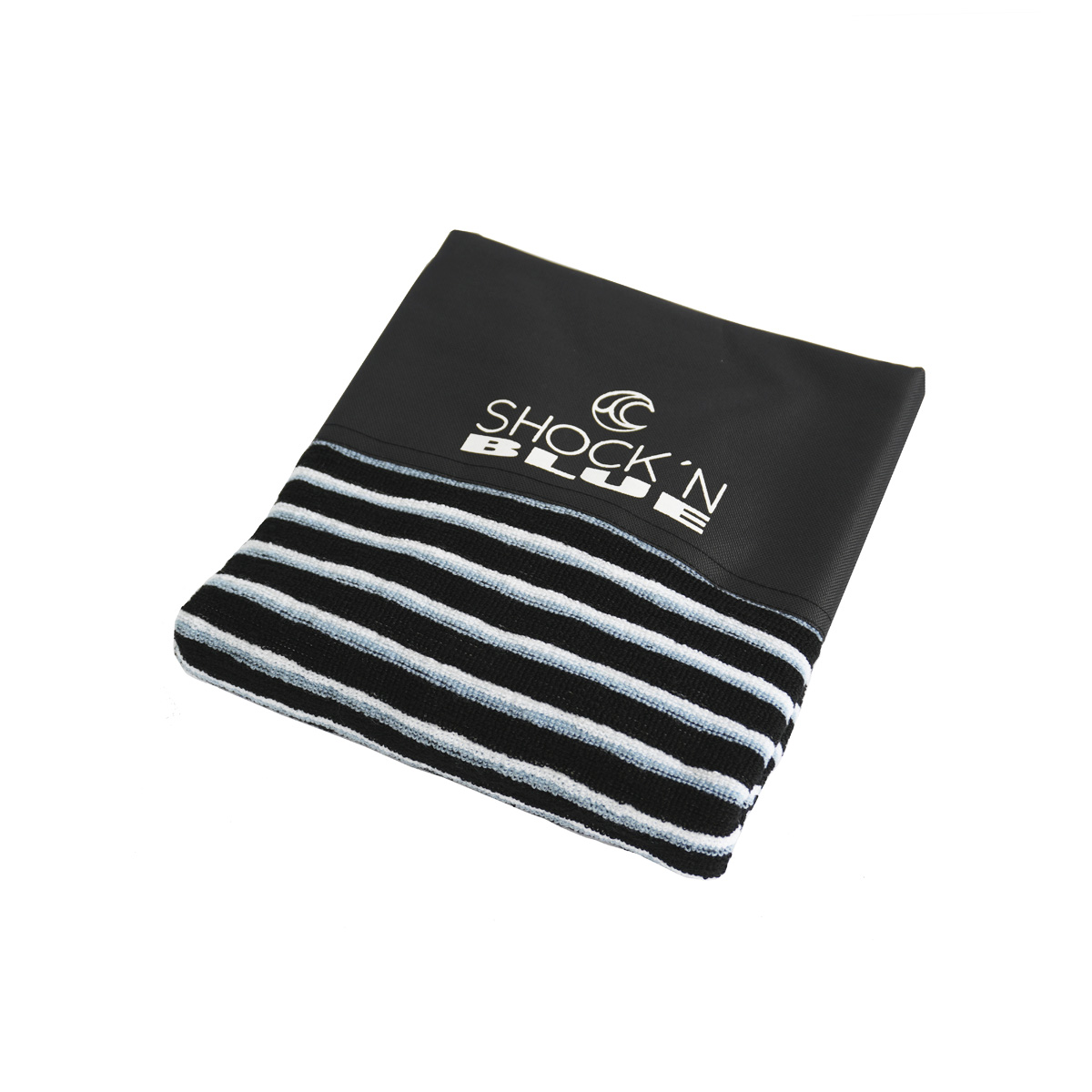 SHOCKN BLUE FUNDA DE BODYBOARD ELASTIZADA NEGRO C/RAYAS BLANCAS - Imagen 2