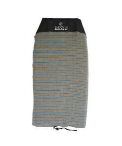 SHOCKN BLUE FUNDA DE BODYBOARD ELASTIZADA GRIS C/RAYAS AZULES