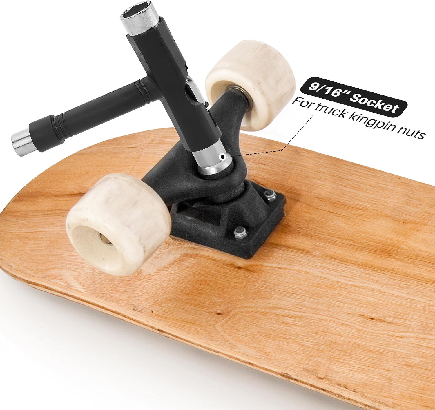 HERRAMIENTA LLAVE T ALLEN PARA SKATE SURFSKATE Y LONGBOARD - Imagen 5