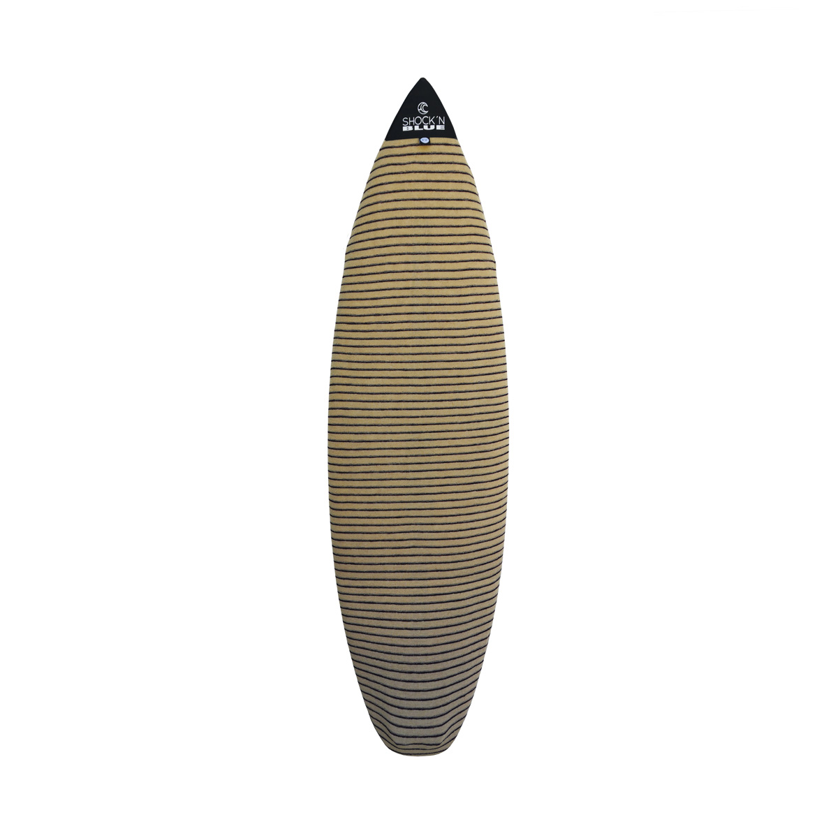 SHOCKN BLUE FUNDA SURF RETRO FISH ELASTIZADA 7'0 BEIGE CON RAYAS - Imagen 4